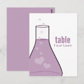 Carte postale de la table à éprouvette fantaisiste (Devant / Derrière)