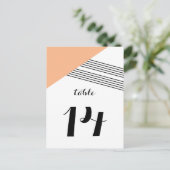 Carte postale de la table de bande géométrique ora (Debout devant)