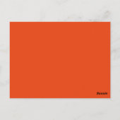 Carte postale de la table de guitare Orange Swirls (Dos)