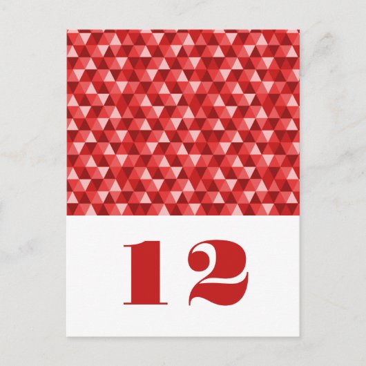 Carte postale de la table des triangles géométriqu (Devant)