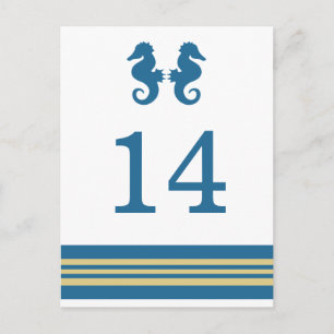 Carte postale de la table marine Blue Gold