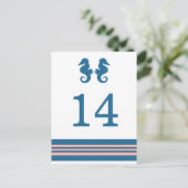 Carte postale de la table marine de corail bleu (Debout devant)