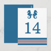 Carte postale de la table marine de corail bleu (Devant / Derrière)