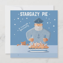Carte postale de la tarte Stargazy