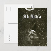 Carte Postale De la Terre à la Lune Art Ad Astra (Devant / Derrière)