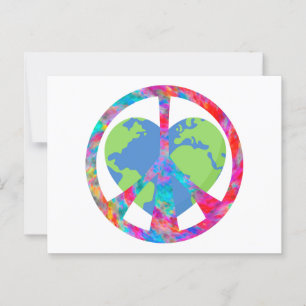 Carte postale de la Terre d'amour paisible