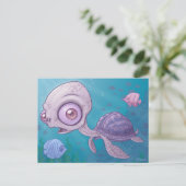 Carte postale de la tortue de mer (Debout devant)