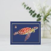 Carte postale de la tortue de mer (Debout devant)