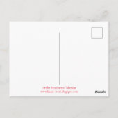 Carte postale de la tortue marine sur la plage tro (Dos)