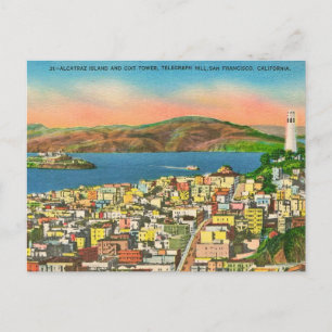 Carte postale de la tour Coit de San Francisco Alc