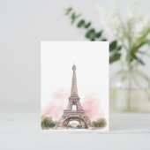 Carte postale de la Tour Eiffel de Paris (Debout devant)