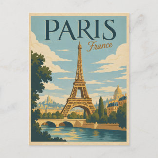 Carte postale de la Tour Eiffel de Paris, France