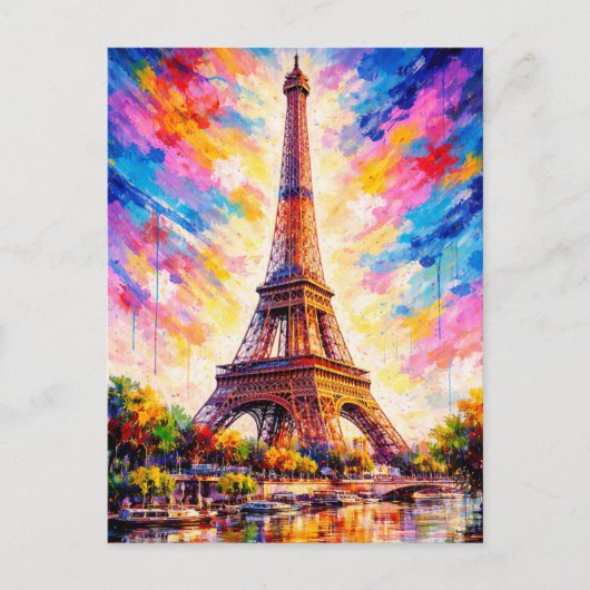 Carte postale de la Tour Eiffel - Paris (Devant)
