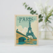 Carte Postale  de la Tour Eiffel - Paris France (Debout devant)