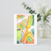 Carte postale de la tour Eiffel Robert Delauney (Debout devant)