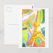 Carte postale de la tour Eiffel Robert Delauney (Devant / Derrière)