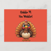 Carte postale de la Turquie mignonne "Gobble Til Y (Devant)