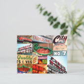 Carte postale de la typographie du marché public d (Debout devant)