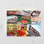 Carte postale de la typographie du marché public d (Devant / Derrière)