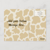 Carte postale de la vache surprise (Dos)