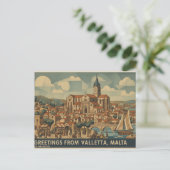 Carte postale de La Valette Malte  (Debout devant)