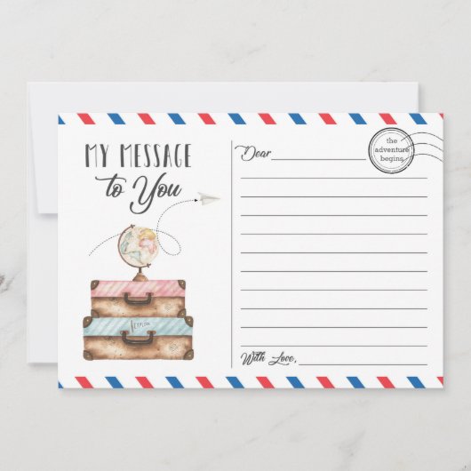 Carte postale de la valise voyage (Devant)