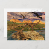 Carte postale de la vallée de Dinosaur (Devant / Derrière)