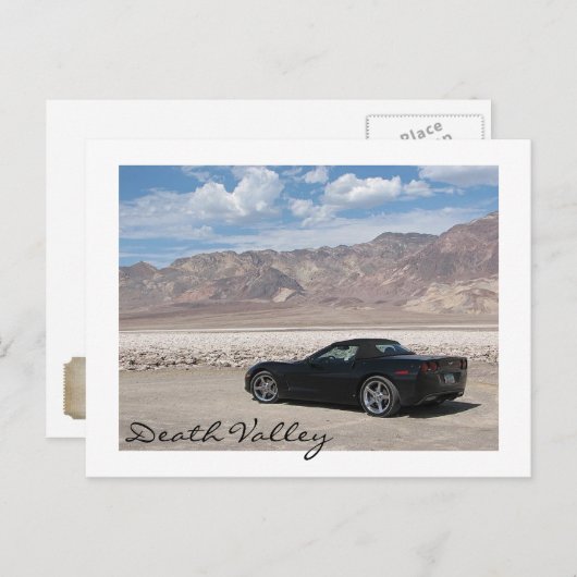 Carte postale de la vallée de la Mort cool ! (Devant / Derrière)