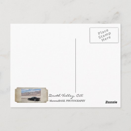 Carte postale de la vallée de la Mort cool ! (Dos)