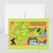 Carte postale de la vallée de Monongahela en Virgi (Devant / Derrière)