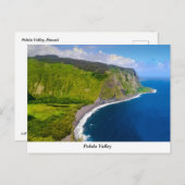 Carte postale de la vallée de Pololu (Devant / Derrière)