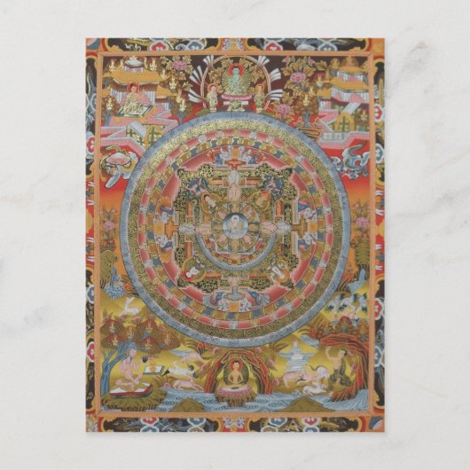 Carte postale de la vie de Bouddha (Devant)