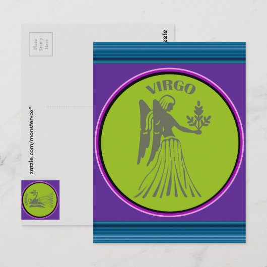 Carte postale de la Vierge (Devant / Derrière)