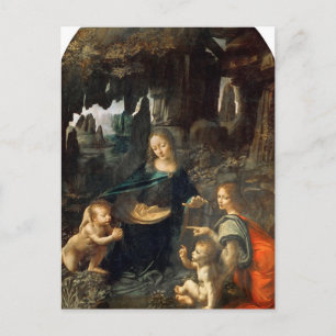 Carte postale de La Vierge aux rochers de Léonard