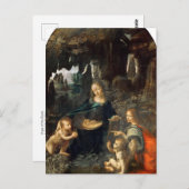 Carte postale de la Vierge des rochers de Léonard  (Devant / Derrière)