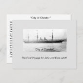 Carte postale de la ville de Chester (Devant / Derrière)