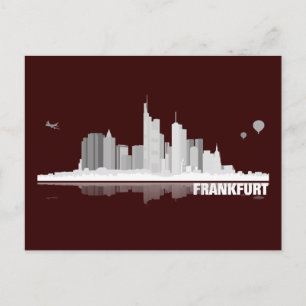 Carte postale de la ville de Francfort