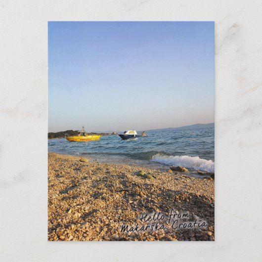 Carte postale de la ville de Makarska, Croatie (Devant)