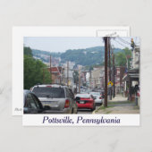 Carte postale de la ville de Pottsville, Pennsylva (Devant / Derrière)