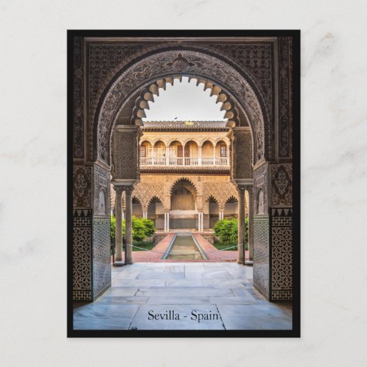 Carte postale de la ville de Séville, Espagne (Devant)