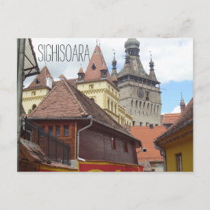 Carte postale de la ville médiévale de Sighisoara