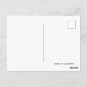 Carte postale de la ville nocturne de Shanghai (Dos)