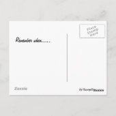 Carte postale de la voie de mémoire (Dos)