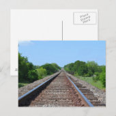 Carte postale de la voie ferroviaire (Devant / Derrière)