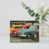 Carte postale de la voiture de Los Angeles ! (Debout devant)