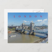 Carte postale de la vue aérienne du London Tower B (Devant / Derrière)