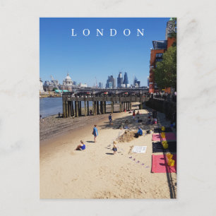 Carte postale de la vue de la plage de Londres