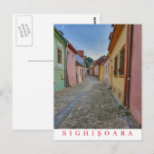 Carte postale de la vue de rue du centre historiqu (Devant / Derrière)