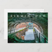 Carte postale de la vue du canal de Birmingham (Devant / Derrière)