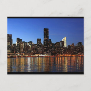 CARTE POSTALE DE LA VUE DU CIEL DE NEW YORK CITY L